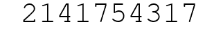 Number 2141754317.