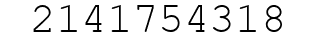 Number 2141754318.