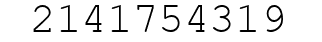 Number 2141754319.