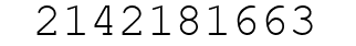 Number 2142181663.