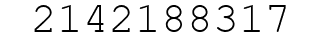 Number 2142188317.