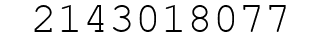 Number 2143018077.