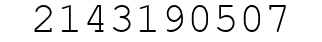 Number 2143190507.