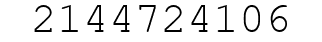 Number 2144724106.