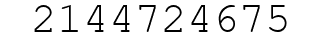 Number 2144724675.