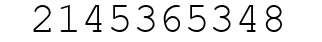 Number 2145365348.