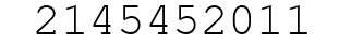 Number 2145452011.