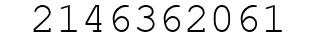 Number 2146362061.