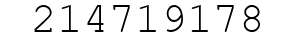 Number 214719178.