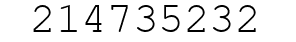 Number 214735232.