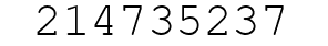 Number 214735237.