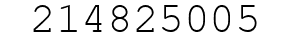 Number 214825005.