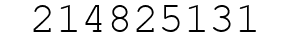 Number 214825131.