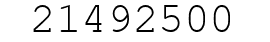Number 21492500.
