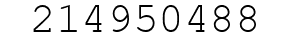 Number 214950488.
