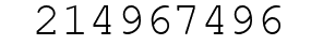 Number 214967496.