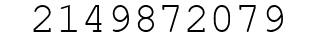 Number 2149872079.