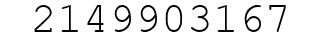 Number 2149903167.