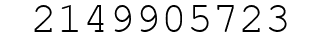 Number 2149905723.