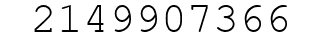 Number 2149907366.