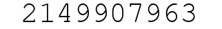 Number 2149907963.