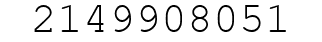 Number 2149908051.