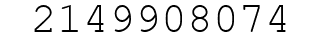 Number 2149908074.