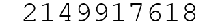 Number 2149917618.