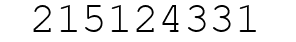 Number 215124331.