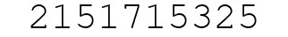 Number 2151715325.