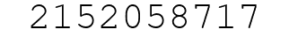 Number 2152058717.