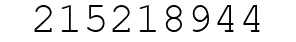 Number 215218944.
