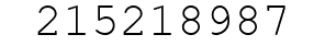 Number 215218987.