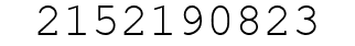 Number 2152190823.