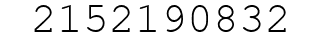 Number 2152190832.