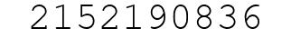 Number 2152190836.