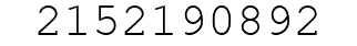 Number 2152190892.