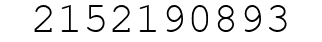 Number 2152190893.
