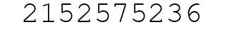 Number 2152575236.