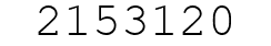 Number 2153120.
