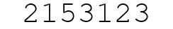 Number 2153123.