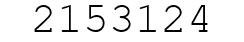 Number 2153124.