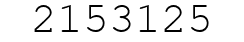 Number 2153125.