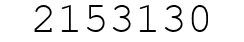 Number 2153130.