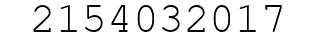 Number 2154032017.