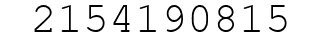 Number 2154190815.