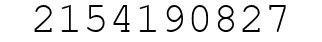Number 2154190827.
