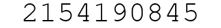 Number 2154190845.