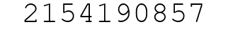 Number 2154190857.