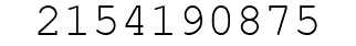 Number 2154190875.